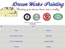Tablet Screenshot of dreamworksandremodeling.com